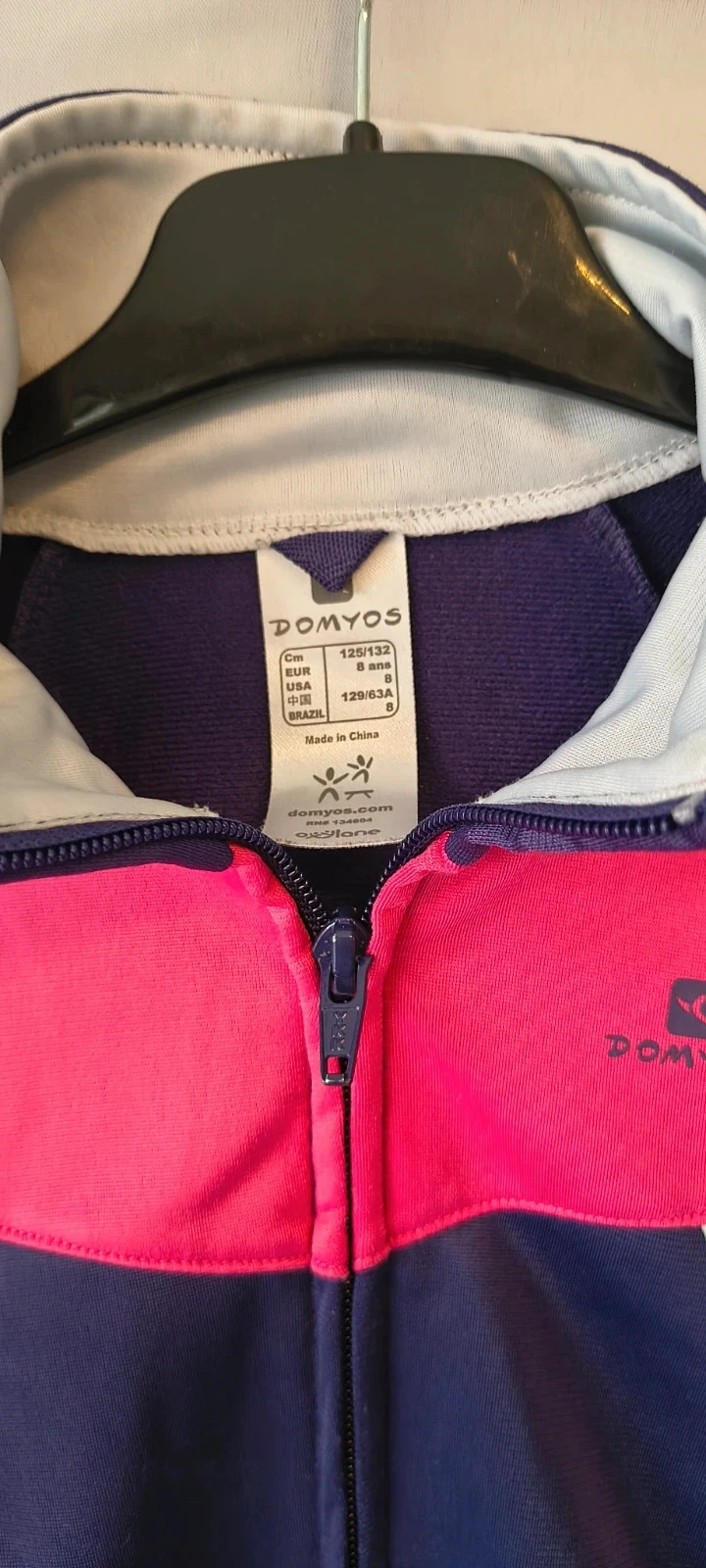 Domyos colete esportivo tamanho 8 anos | Roxo/rosa/branco | Leve e confortável | #279 – photo 2